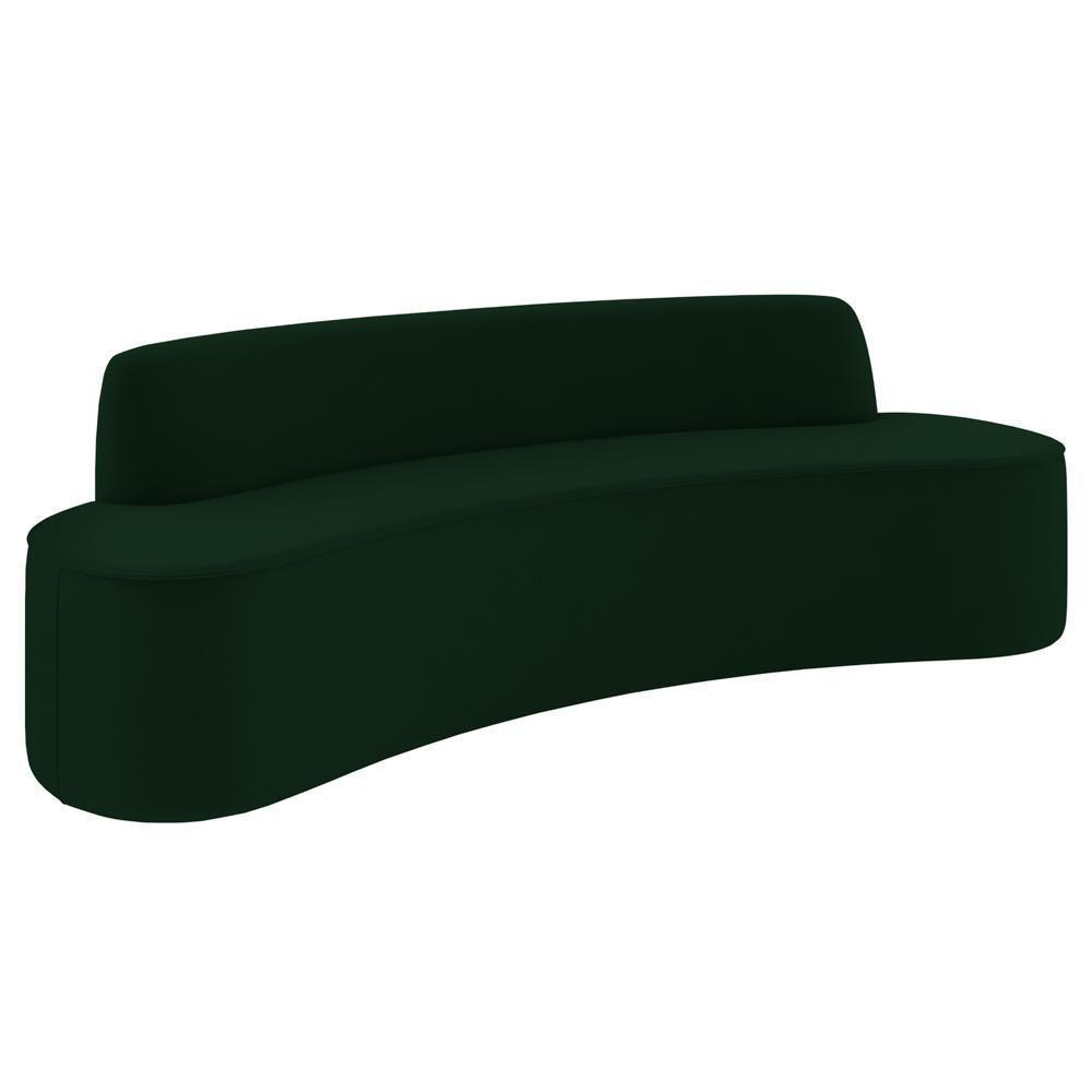 Sofá 4 Lugares Para Sala De Estar Living 230cm Koane D06 Veludo Esmeralda - Mpozenato - 1