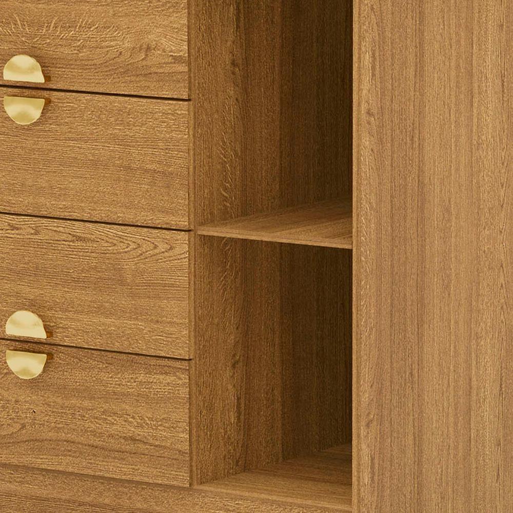 Cômoda Para Quarto 93cm Com 1 Porta Nara Nature V02 - Mpozenato - 8