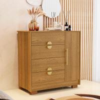 Cômoda Para Quarto 93cm Com 1 Porta Nara Nature V02 - Mpozenato - 2