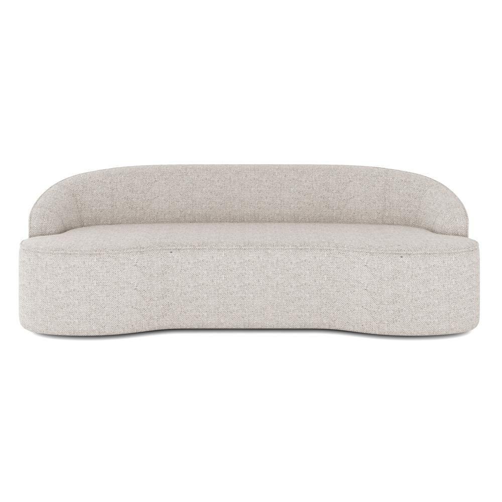 Sofá 3 Lugares Para Sala De Estar Living 180cm Theo D06 Linho Pérola - Mpozenato - 6