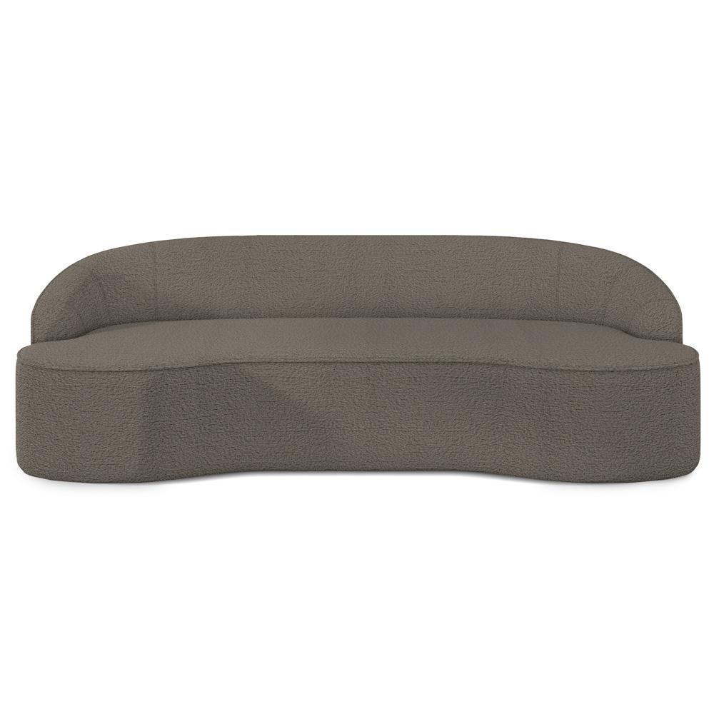 Sofá 3 Lugares Para Sala De Estar Living 210cm Theo D06 Bouclê Castor - Mpozenato - 6