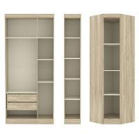 Jogo De Quarto Solteiro Modulado 029 Master Avelã Rústico/ártico Rústico - Eucamóveis - 2