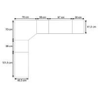 Jogo De Quarto Solteiro Modulado 029 Master Avelã Rústico/ártico Rústico - Eucamóveis - 4