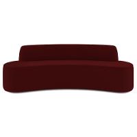 Sofá 3 Lugares Para Sala De Estar Living 210cm Koane D06 Veludo Bordô - Mpozenato - 6