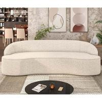 Sofá 4 Lugares Para Sala De Estar Living 230cm Theo D06 Linho Pérola - Mpozenato - 2