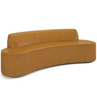 Sofá 2 Lugares Para Sala De Estar Living 150cm Koane D06 Sintético Caramelo - Mpozenato - 1