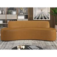 Sofá 2 Lugares Para Sala De Estar Living 150cm Koane D06 Sintético Caramelo - Mpozenato - 2