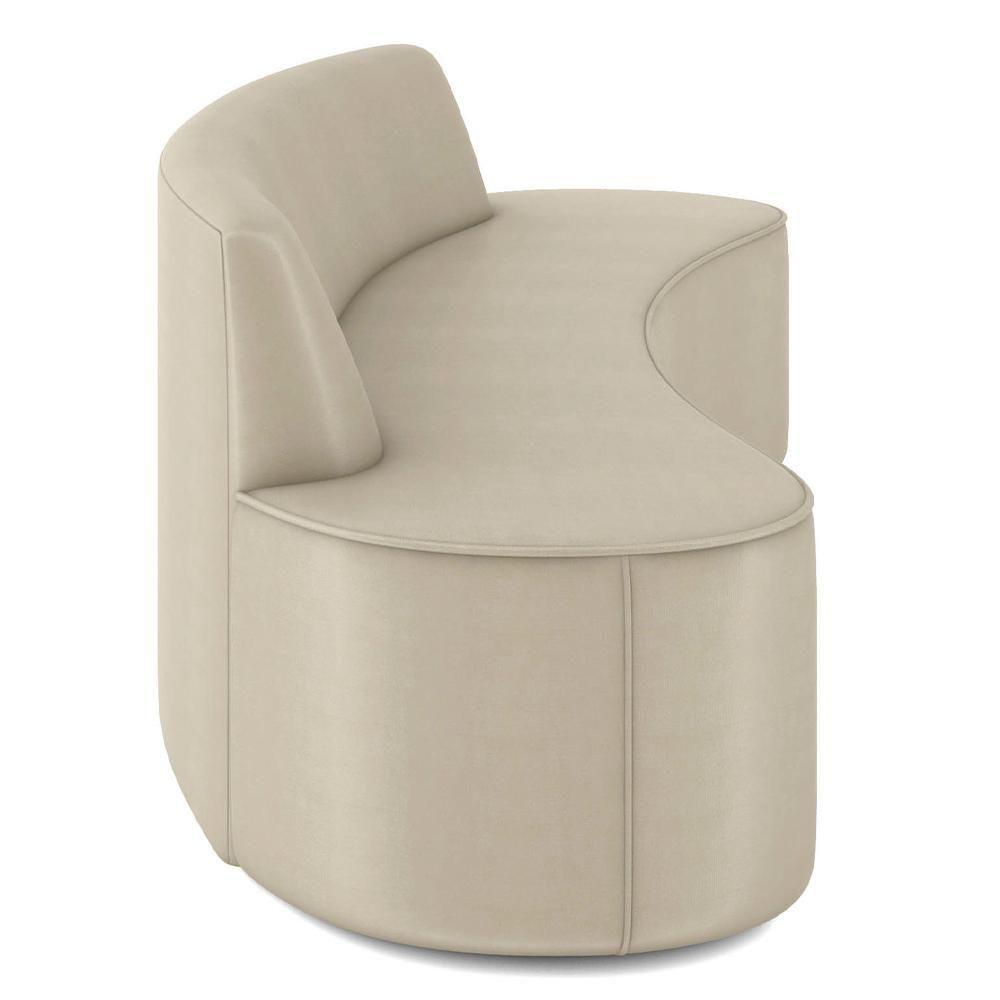 Sofá 4 Lugares Para Sala De Estar Living 260cm Koane D06 Facto Pérola - Mpozenato - 5