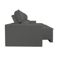 Sofá Reclinável Retrátil 2 Lugares Com Molas Balaqui Decor Cinza - 8