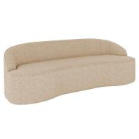 Sofá 4 Lugares Para Sala De Estar Living 260cm Theo D06 Linho Marfim - Mpozenato - 1