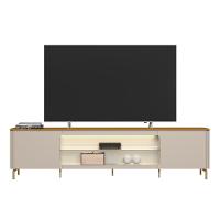 Rack Bancada Tv 85 Pol 239cm Com Led Martan Tauari/off Flex L06 - Mpozenato - 6