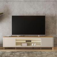 Rack Bancada Tv 85 Pol 239cm Com Led Martan Tauari/off Flex L06 - Mpozenato - 7