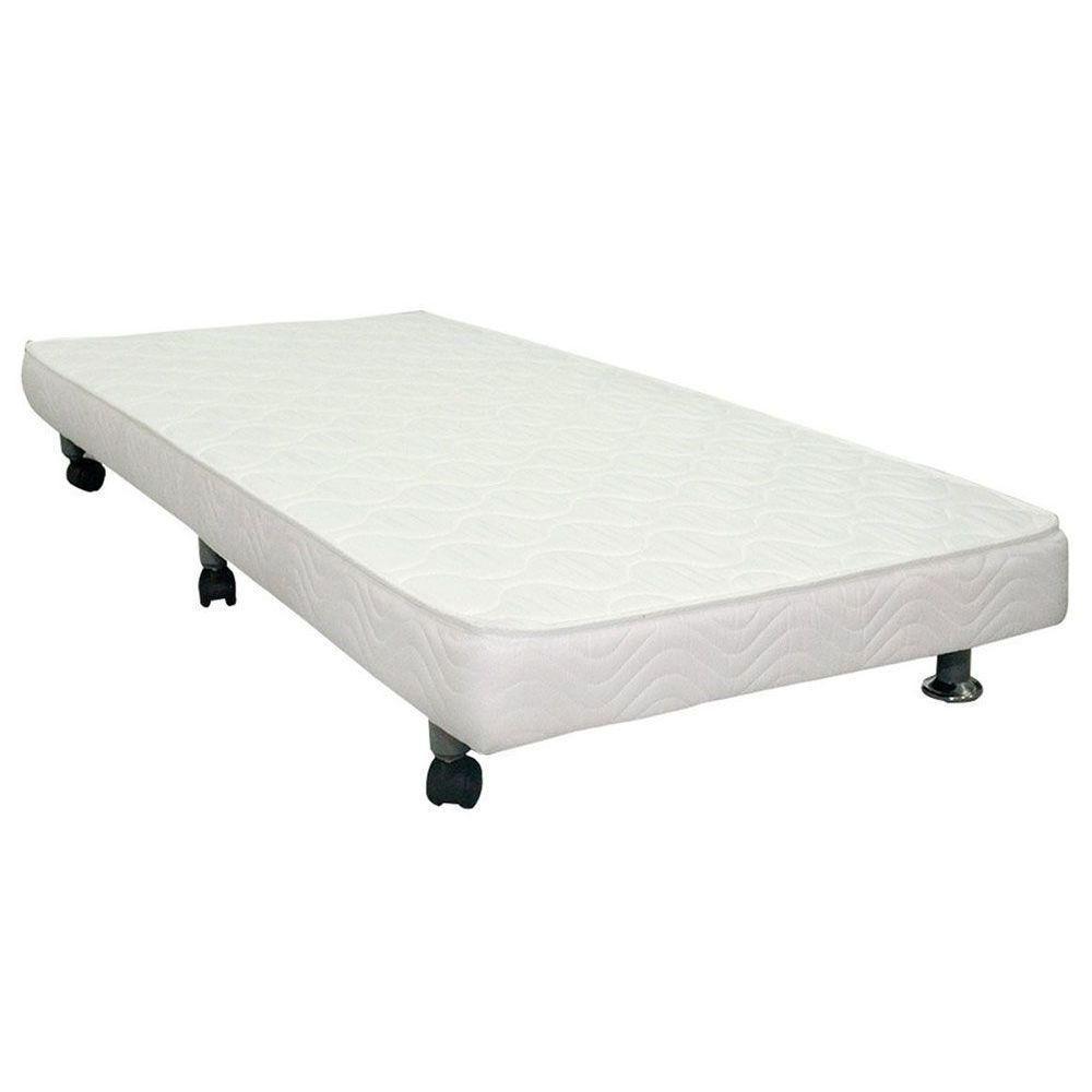 Cama Box Baú c/Auxiliar Solteiro Universal Courano White (88x188) - Ortobom - 10