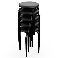 Mesa De Cozinha Bistrô Porto Preto 90cm Com 2 Banquetas Industriais Maviê Preto - Mpozenato - 7