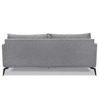 Sofá 3 Lugares 220cm Pés De Metal Vecchia S06 Linho Cinza - Mpozenato - 6