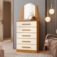 Cômoda Para Quarto Com Penteadeira Laris A02 Off-cinamomo - Mpozenato - 2