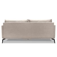 Sofá 2 Lugares 180cm Pés De Metal Vecchia S06 Linho Areia - Mpozenato - 6