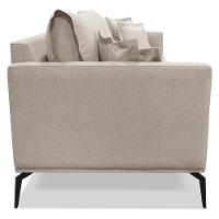 Sofá 2 Lugares 180cm Pés De Metal Vecchia S06 Linho Areia - Mpozenato - 7