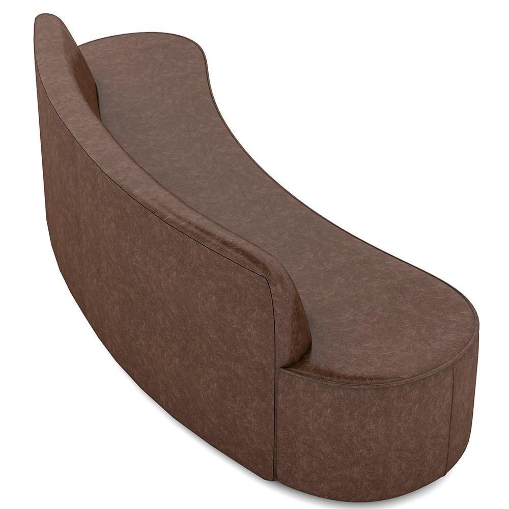 Sofá 5 Lugares Para Sala De Estar Living 280cm Koane D06 Facto Conhaque - Mpozenato - 7