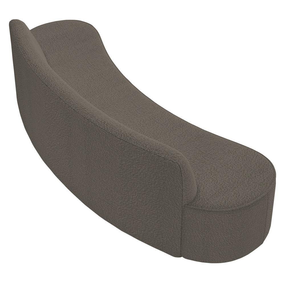 Sofá 5 Lugares Para Sala De Estar Living 280cm Koane D06 Bouclê Castor - Mpozenato - 7