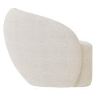 Sofá 2 Lugares Living 160cm E 1 Poltrona Giratória Garbin Z08 Boucle Bege - Mpozenato - 10