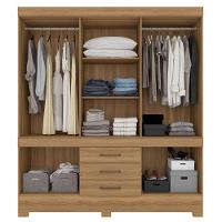 Guarda Roupa Casal 10 Portas 3 Gavetas New Murano D02 Amendola Touch - Mpozenato - 3