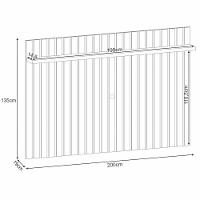 Painel Tv 70 Pol 200cm Suspenso Ripado Link Cinamomo - Hb Móveis