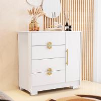 Cômoda Para Quarto 93cm Com 1 Porta Nara Flex Branco V02 - Mpozenato - 2