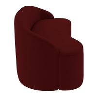 Sofá 4 Lugares Para Sala De Estar Living 260cm Theo D06 Veludo Bordô - Mpozenato - 5