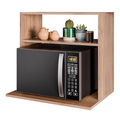 Suporte Micro-ondas Forno Armário Aéreo 60cm 1 Prateleira Aura M24 Freijó - Mpozenato