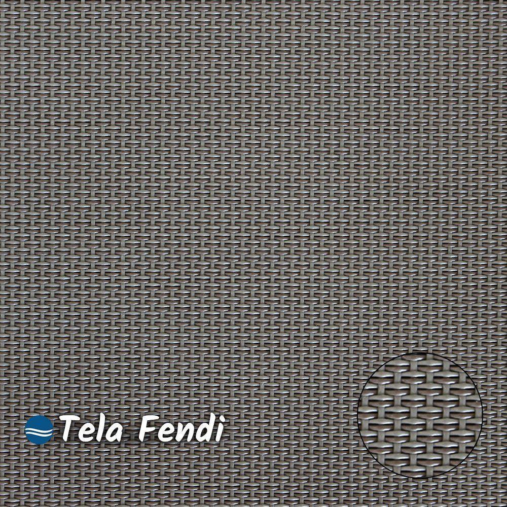 Kit 6 Cadeiras Miami Gourmet Alumínio Preto Tela Fendi - 2