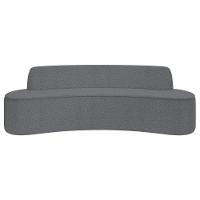 Sofá 5 Lugares Para Sala De Estar Living 300cm Koane D06 Bouclê Cinza - Mpozenato - 6