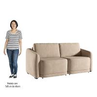 Sofá Cama Casal Para Sala 236cm Polska Z08 Veludo Bege - Mpozenato - 5
