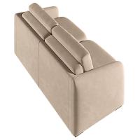 Sofá Cama Casal Para Sala 236cm Polska Z08 Veludo Bege - Mpozenato - 7