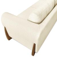 Sofá 2 Lugares Base De Madeira 160cm Izzy S06 Linho Pérola - Mpozenato - 9