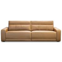 Sofá 3 Lugares Retrátil Reclinável Elétrico 224cm Mazi L06 Couro Caramelo - Lyam Decor - 2