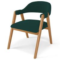 Kit 05 Cadeiras De Jantar E Estar Living Estofada Nadja L02 Bouclê Verde - Lyam Decor - 6