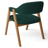 Kit 05 Cadeiras De Jantar E Estar Living Estofada Nadja L02 Bouclê Verde - Lyam Decor - 8