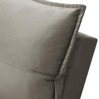 Sofá Retrátil Reclinável Para Sala 3 Lugares 210cm Niels F04 Veludo Marrom Claro - Lyam Decor - 7