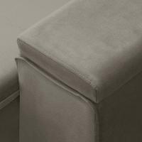 Sofá Retrátil Reclinável Para Sala 3 Lugares 210cm Niels F04 Veludo Marrom Claro - Lyam Decor - 10