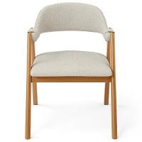 Kit 02 Cadeiras De Jantar E Estar Living Estofada Nadja L02 Linho Champagne - Lyam Decor - 2