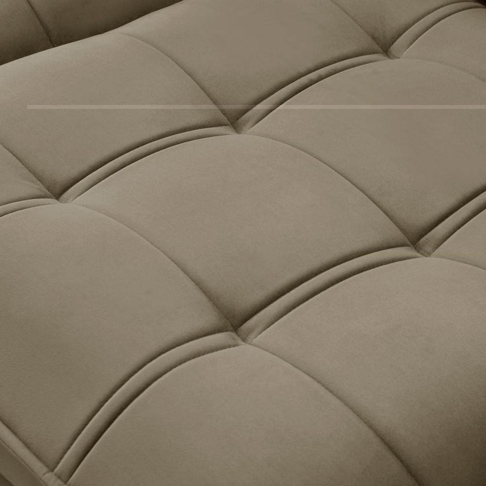 Sofá Retrátil Reclinável Para Sala 3 Lugares 210cm Asaph F04 Veludo Amêndoa - Lyam Decor - 8