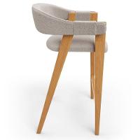 Kit 02 Banquetas Alta Bar Cozinha Sala De Jantar Bar Nadja L02 Bouclê Creme - Lyam Decor - 7