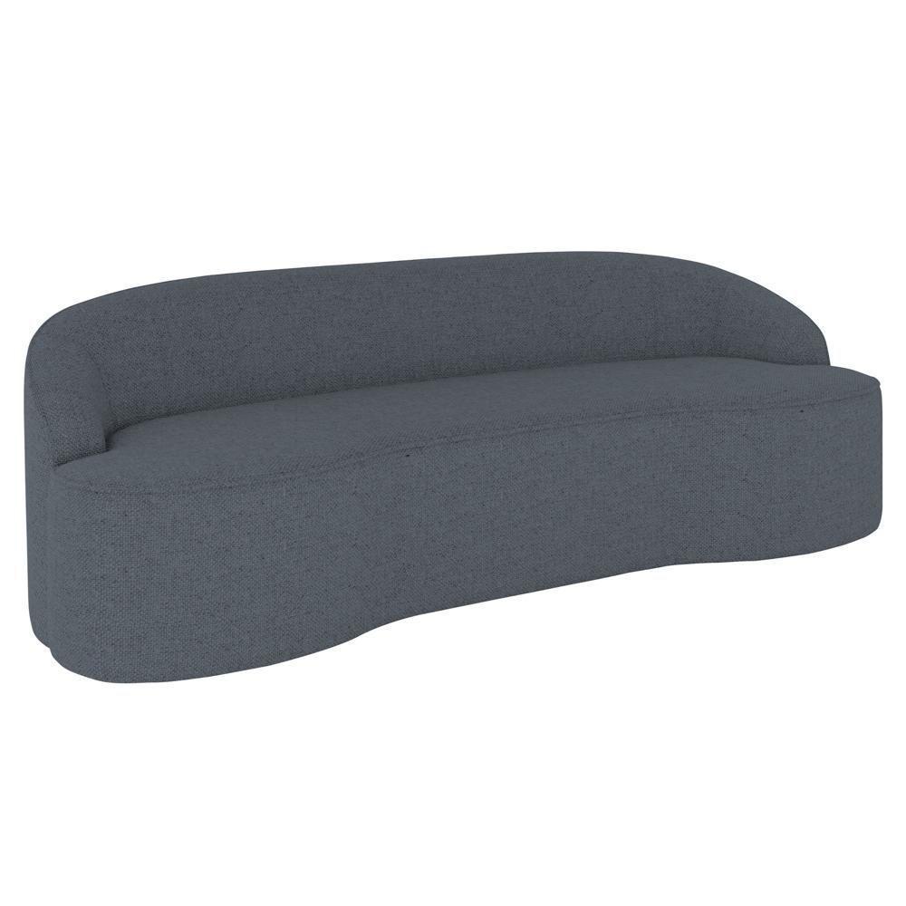 Sofá 4 Lugares Para Sala De Estar Living 260cm Theo D06 Linho Mescla Chumbo - Mpozenato - 1