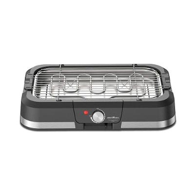 Churrasqueira Elétrica Portátil Britânia BCQ40 Preta com Bandeja Coletora para Grelhados 110V
