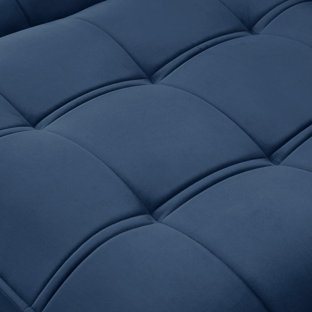 Sofá Retrátil Reclinável Para Sala 3 Lugares 230cm Asaph F04 Veludo Azul - Lyam Decor - 10