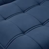 Sofá Retrátil Reclinável Para Sala 3 Lugares 230cm Asaph F04 Veludo Azul - Lyam Decor - 10