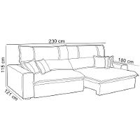 Sofá Retrátil Reclinável Para Sala 3 Lugares 230cm Aisha F04 Veludo Terracota - Lyam Decor