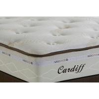 Cama Box Baú Casal: Colchão Molas Herval Maxspring Cardiff + Base CRC Courano White(138x188) - 2