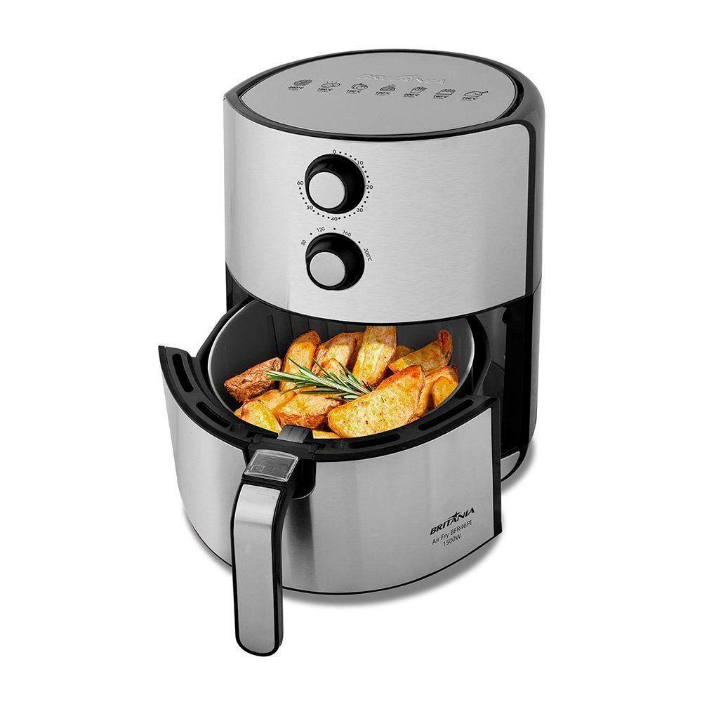 Fritadeira Elétrica Britânia Air Fryer 4,6L BFR46PI Preta Inox 220V - 3